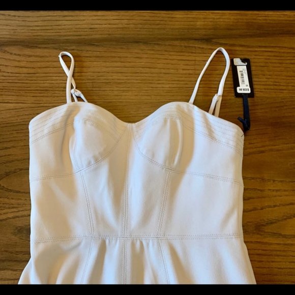 Vera Wang White Spaghetti Strap Dress - Picture 5 of 6